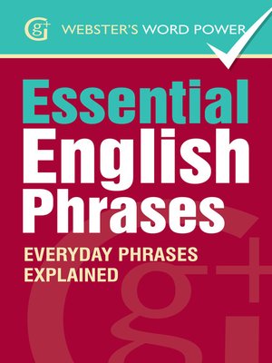 Webster's Word Power Essential English Phrases - ebook
